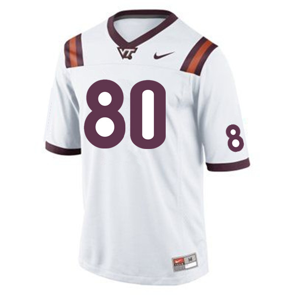 Men #80 Kaleb Smith Virginia Tech Hokies College Football Jerseys Sale-Maroon